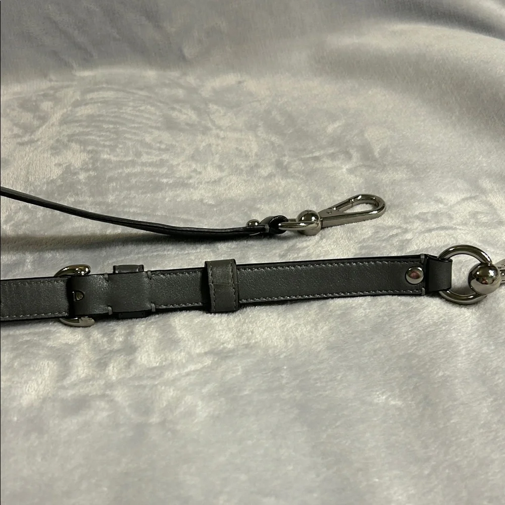 Coach Gray Leather Purse Strap - Picture 4 of 5